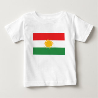 T-shirt Pour Bébé Drapeau du Kurdistan ; Kurde ; Kurde