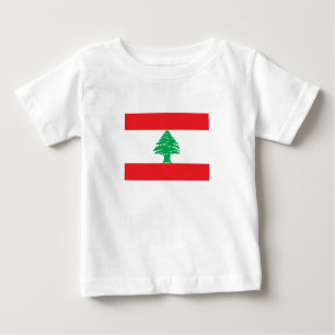 T-shirt Pour Bébé Drapeau du Liban