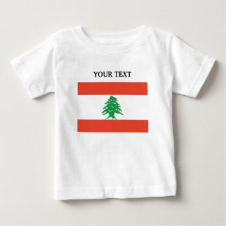 T-shirt Pour Bébé Drapeau du Liban
