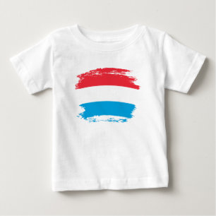 T-shirt Pour Bébé Drapeau du Luxembourg