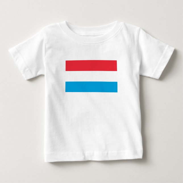 T-shirt Pour Bébé Drapeau du Luxembourg (Devant)