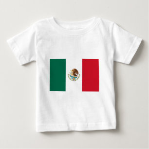 T-shirt Pour Bébé Drapeau du Mexique