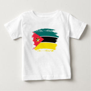 T-shirt Pour Bébé Drapeau du Mozambique