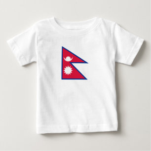 T-shirt Pour Bébé Drapeau du Népal