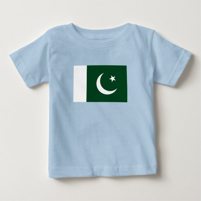 T-shirt Pour Bébé Drapeau du Pakistan (Devant)