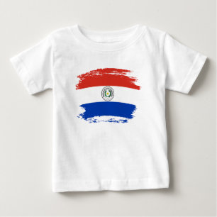 T-shirt Pour Bébé Drapeau du Paraguay
