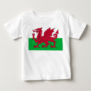 T-shirt Pour Bébé Drapeau du Pays de Galles