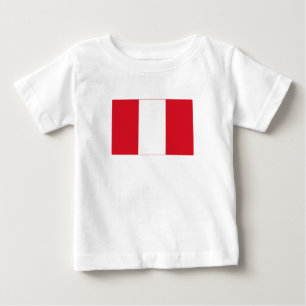 T-shirt Pour Bébé Drapeau du Pérou
