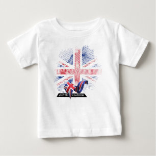 T-shirt Pour Bébé Drapeau du Royaume-Uni