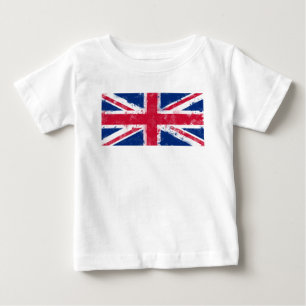 T-shirt Pour Bébé Drapeau du Royaume-Uni ou de l'Union Jack