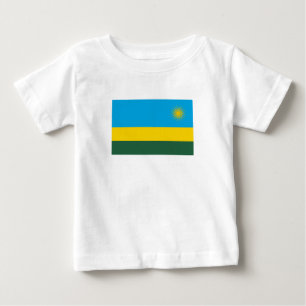 T-shirt Pour Bébé Drapeau du Rwanda