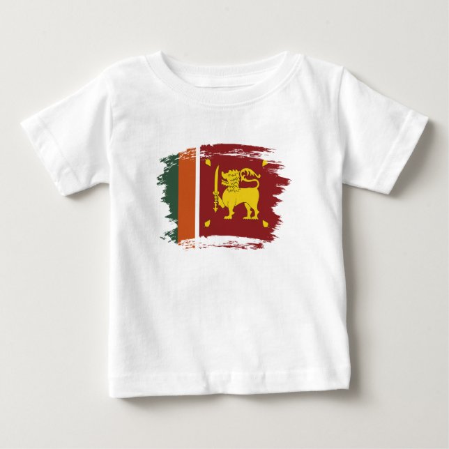 T-shirt Pour Bébé Drapeau du Sri Lanka (Devant)