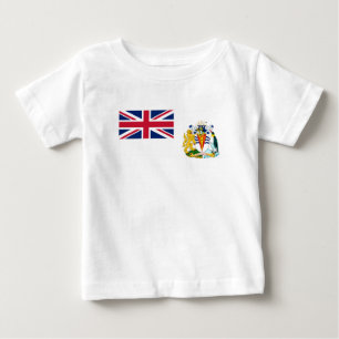T-shirt Pour Bébé Drapeau du territoire antarctique britannique
