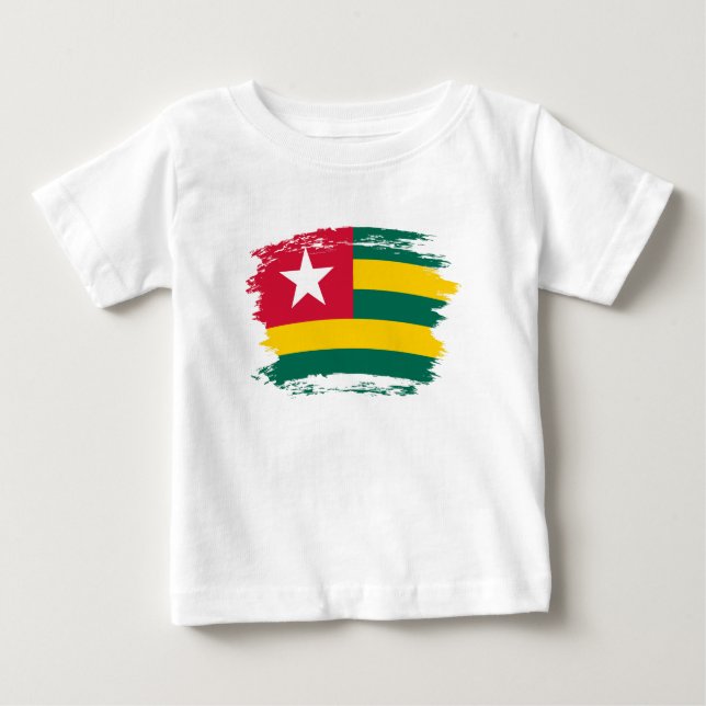 T-shirt Pour Bébé drapeau du Togo (Devant)
