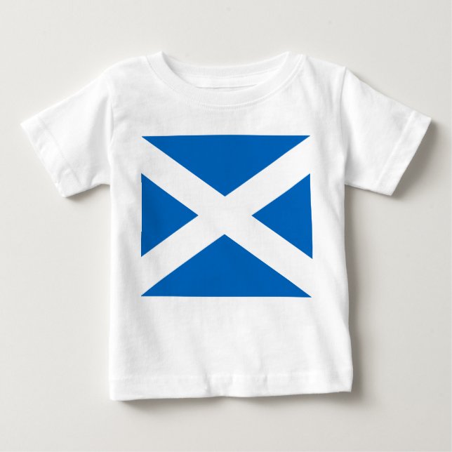 T-shirt Pour Bébé Drapeau écossais de la Croix de Saint-André (Devant)