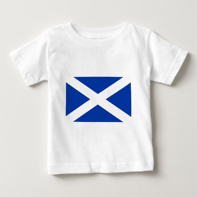 T-shirt Pour Bébé Drapeau écossais - Image de haute qualité (Devant)