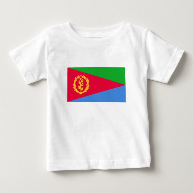 T-shirt Pour Bébé Drapeau Érythrée (Devant)