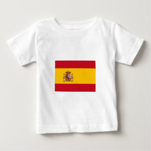T-shirt Pour Bébé Drapeau espagnol