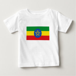 T-shirt Pour Bébé Drapeau Éthiopie