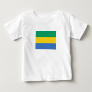 T-shirt Pour Bébé Drapeau Gabon