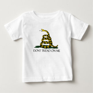 T-shirt Pour Bébé Drapeau Gadsden, Arrière - plan Jaune
