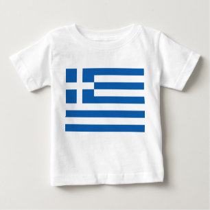 T-shirt Pour Bébé Drapeau grec (Grèce)
