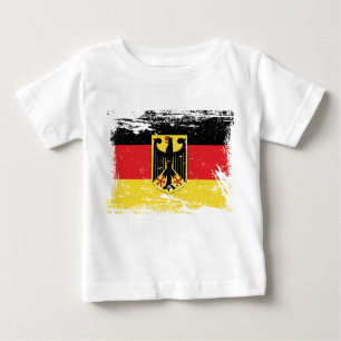 T-shirt Pour Bébé Drapeau grunge de l'Allemagne