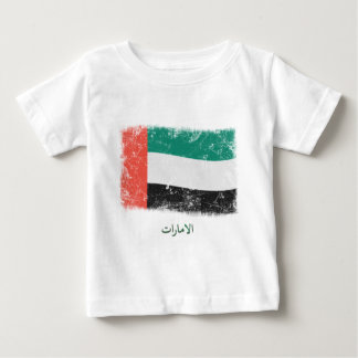 T-shirt Pour Bébé Drapeau grunge des Emirats Arabes Unis