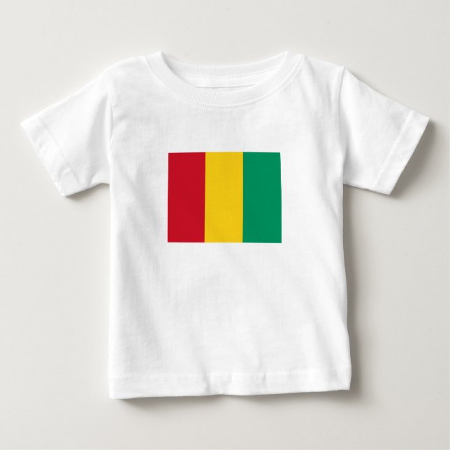 T-shirt Pour Bébé Drapeau Guinée (Devant)