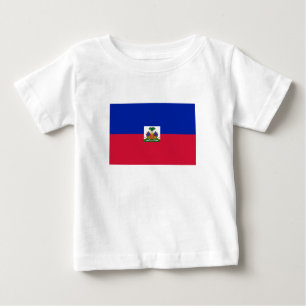 T-shirt Pour Bébé Drapeau Haïti