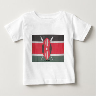 T-shirt Pour Bébé Drapeau Harambe vintage Kenya