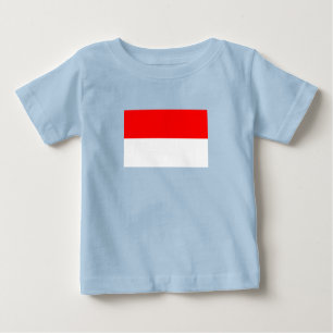 T-shirt Pour Bébé Drapeau Indonésie