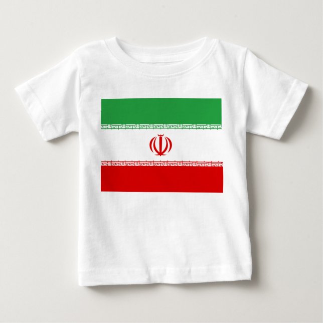 T-shirt Pour Bébé Drapeau Iran (Devant)