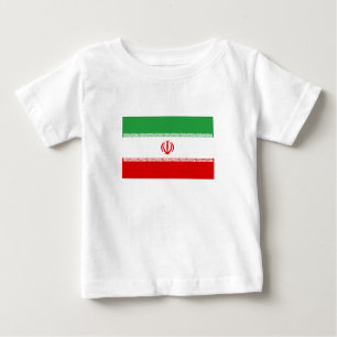 T-shirt Pour Bébé Drapeau Iran