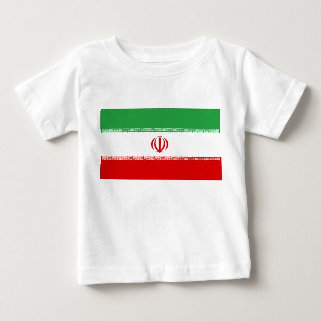 T-shirt Pour Bébé Drapeau iranien (Iran) (Persan) (Devant)