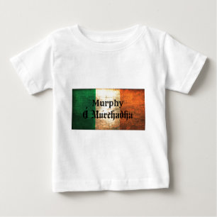 T-shirt Pour Bébé Drapeau irlandais Murphy