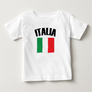 T-shirt Pour Bébé Drapeau Italie