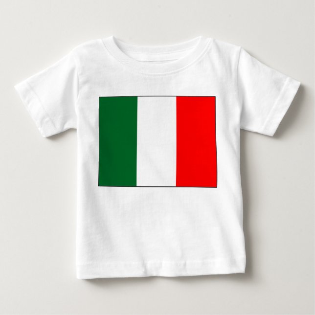 T-shirt Pour Bébé Drapeau italien (Devant)