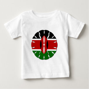 T-shirt Pour Bébé Drapeau Jambo Kenyan