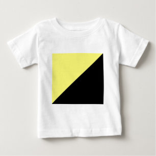 T-shirt Pour Bébé Drapeau jaune et noir de capitalisme d'Anarcho