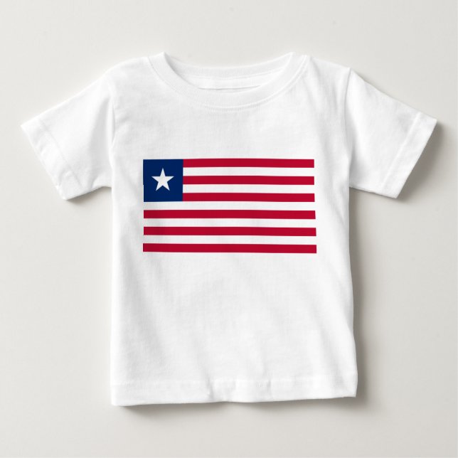 T-shirt Pour Bébé Drapeau libérien (Libéria) (Devant)