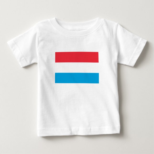 T-shirt Pour Bébé Drapeau Luxembourg (Devant)