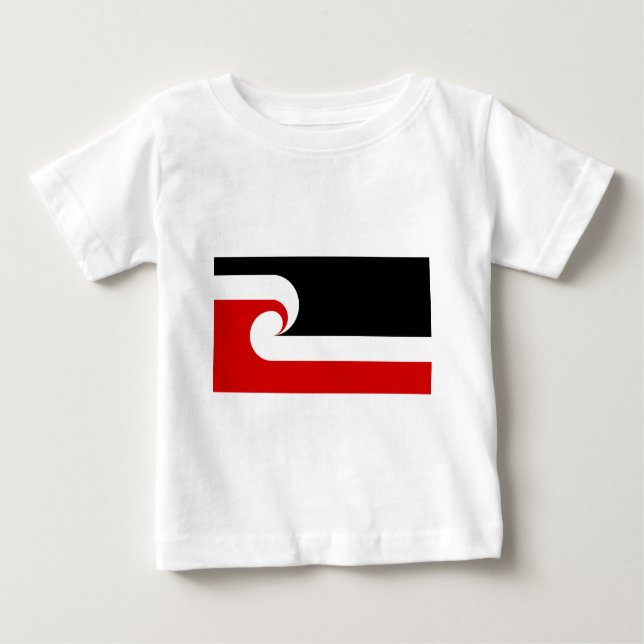 T-shirt Pour Bébé Drapeau Maori (Devant)