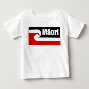 T-shirt Pour Bébé Drapeau Maori, Drapeau Tino Rangatiratanga, Maori