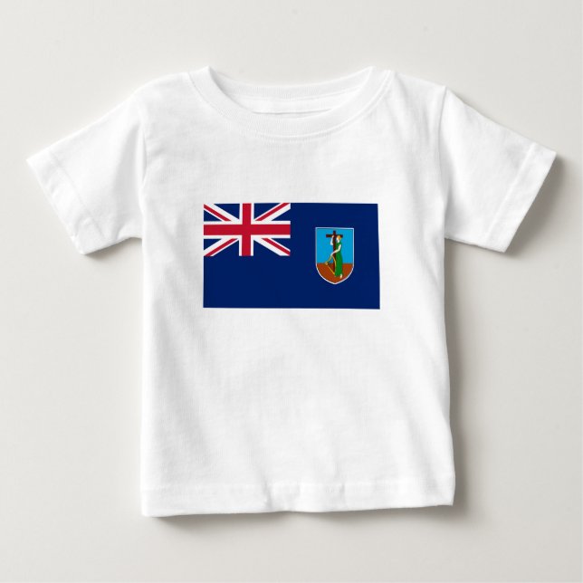 T-shirt Pour Bébé Drapeau Montserrat (Devant)