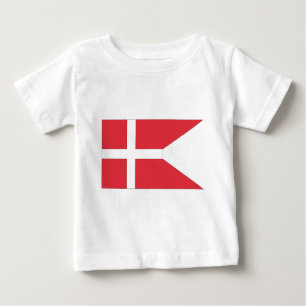 T-shirt Pour Bébé Drapeau national danois