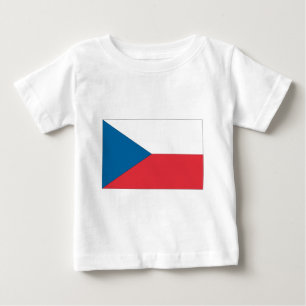 T-shirt Pour Bébé Drapeau National de la République Tchèque