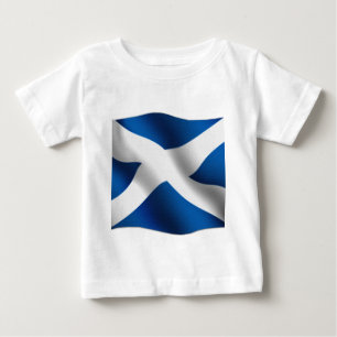 T-shirt Pour Bébé Drapeau national écossais & St Andrew Patriotic