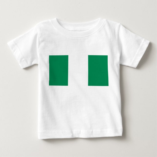 T-shirt Pour Bébé Drapeau nigérian (Devant)