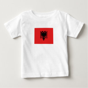 T-shirt Pour Bébé Drapeau patriotique albanais
